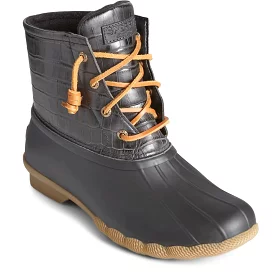 Sperry Saltwater Croc Women's Black - Buy Now