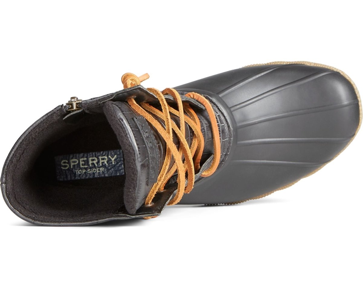 Sperry Saltwater Croc Women's Black - Buy Now