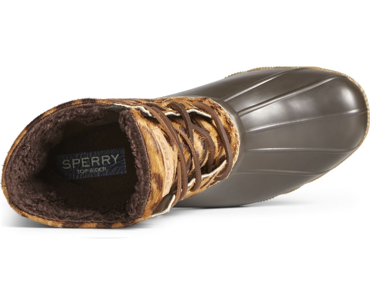 Sperry Saltwater Pony Hair Women's Boots - Tan Multi