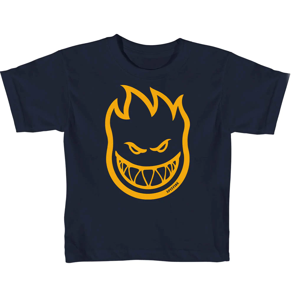 Spitfire Navy/Gold Bighead T-Shirt