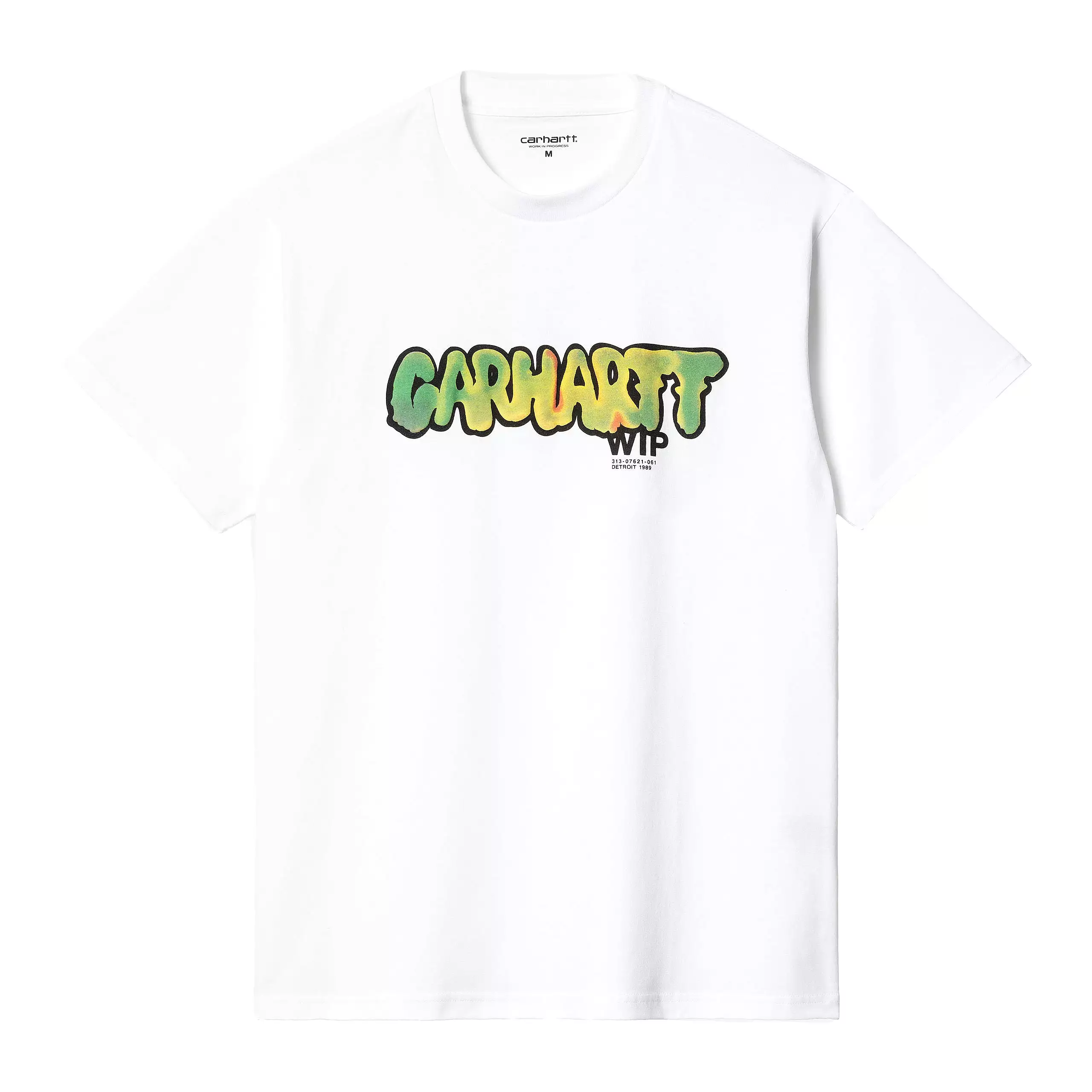 S/S Drip T-Shirt in White.