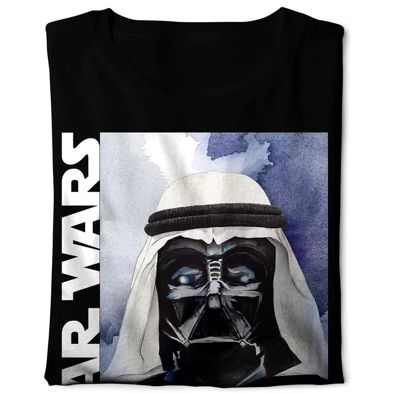 Star Wars Darth Vader T-shirt - Arabian themed design, black color, digital graphics.