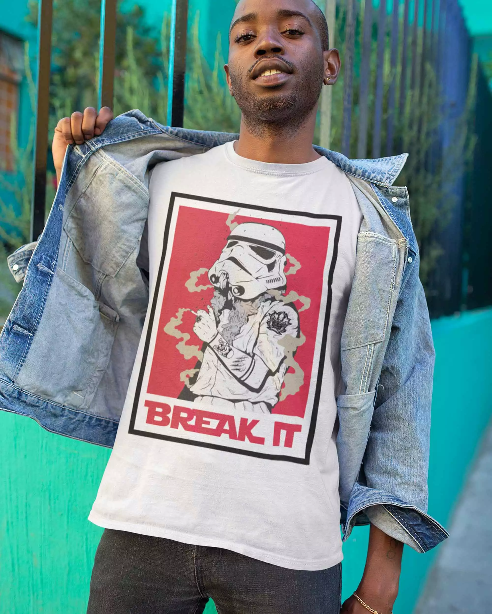 Star Wars Graphic T-shirt - Break It - White - Digital Print