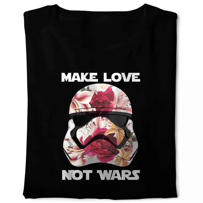 Star Wars Love T-Shirt - Black, Digital Graphics, Basic Design