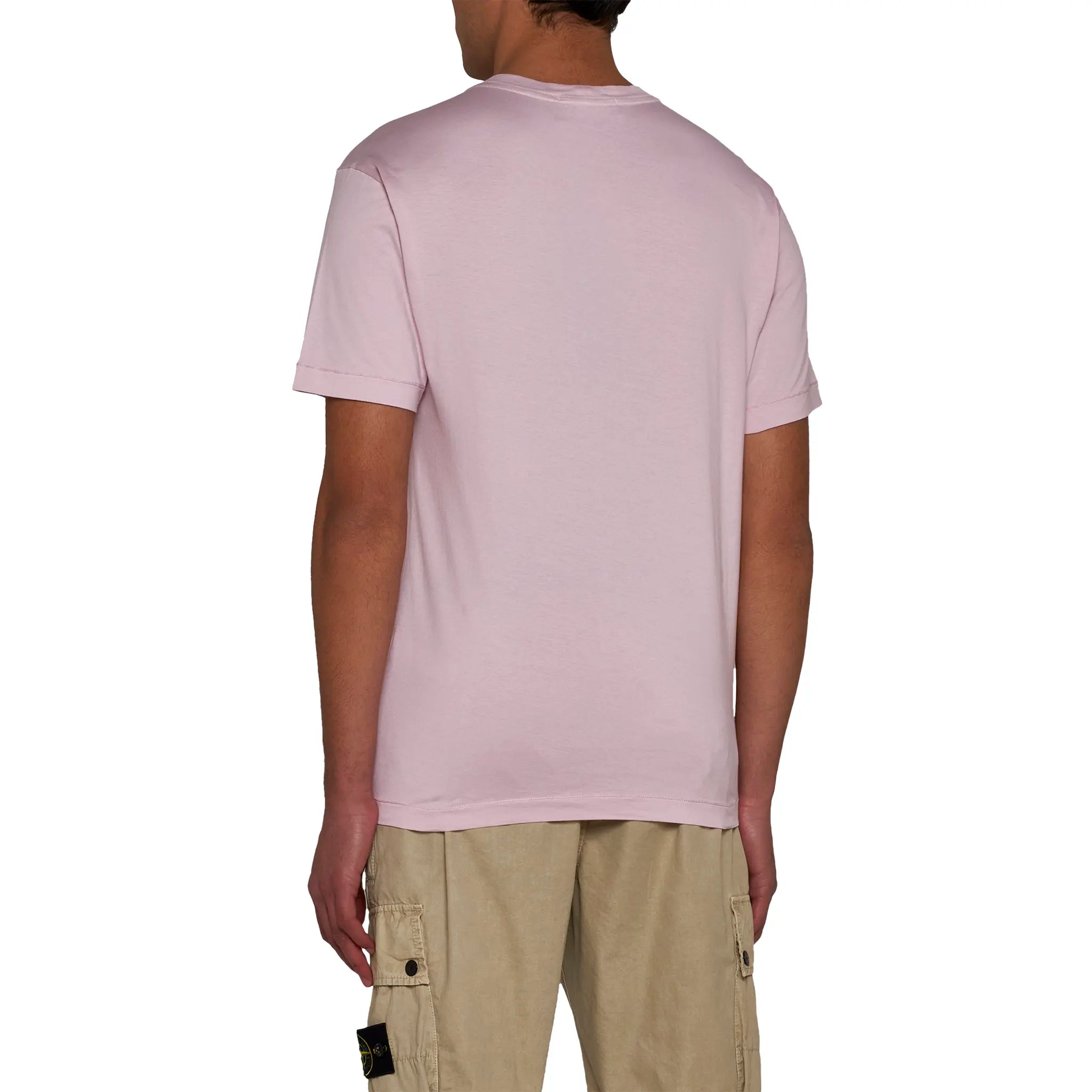 Stone Island Pink Patch Logo T-Shirt