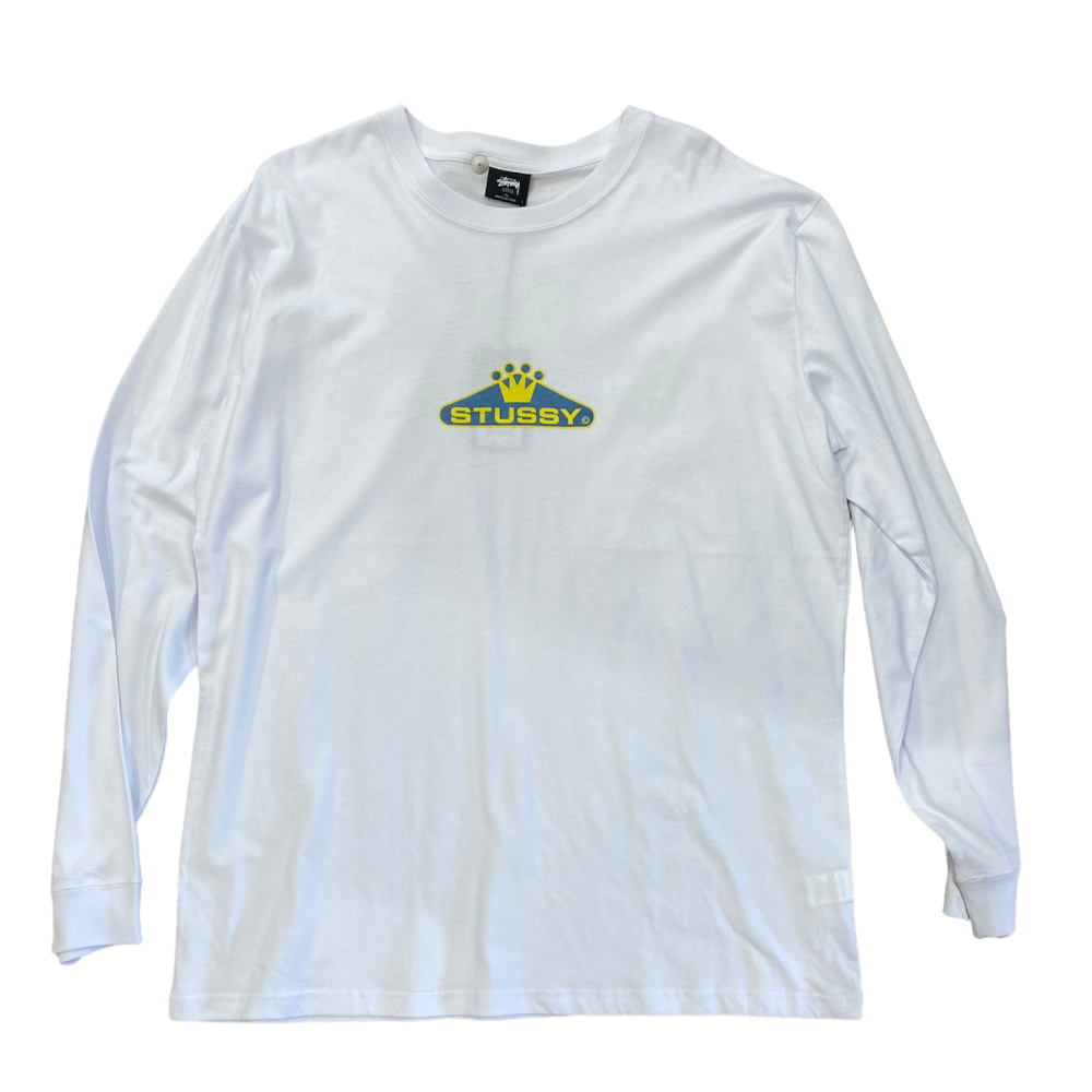 Stussy Crown Long Sleeve Tee 50/50 Blend - The Best Choice!