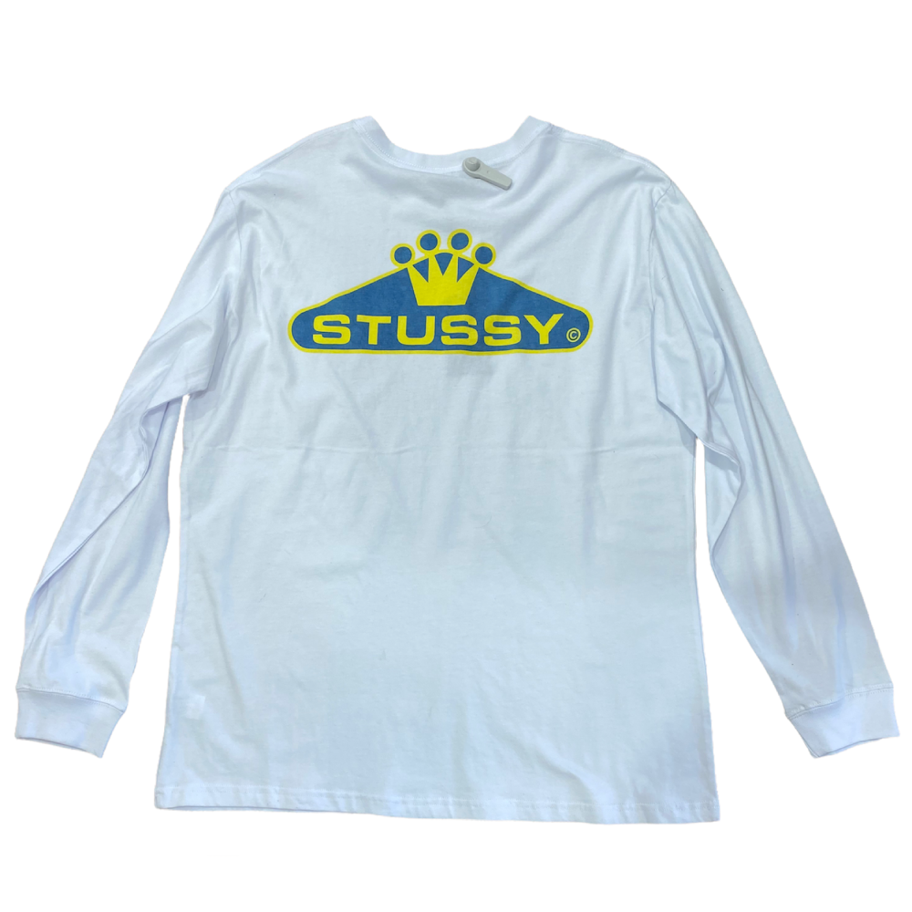 Stussy Crown Long Sleeve Tee 50/50 Blend - The Best Choice!