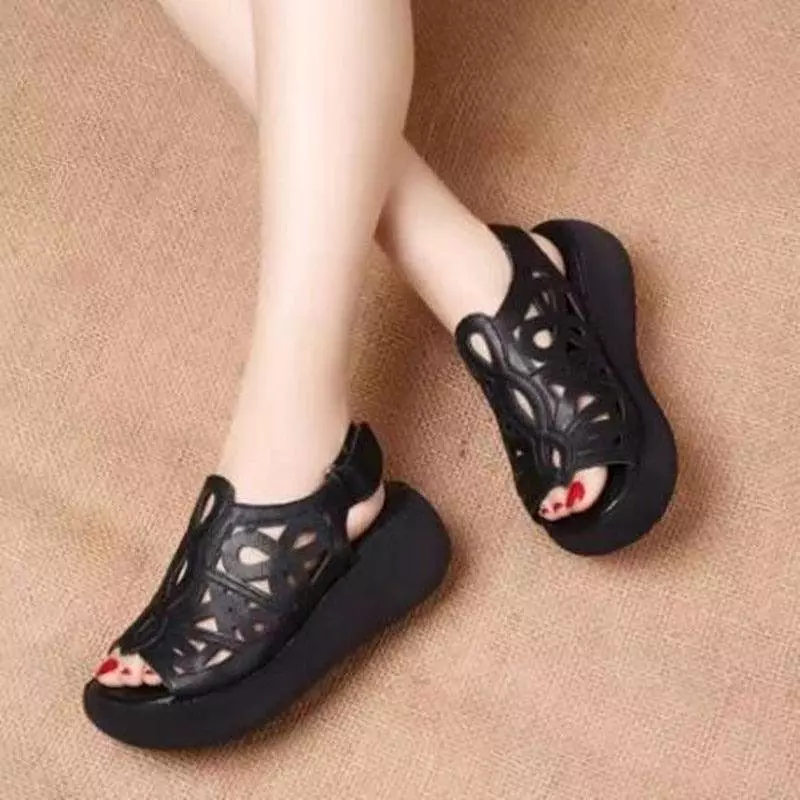 Stylish Women's Wedge Sandals for Summer with Open Toe