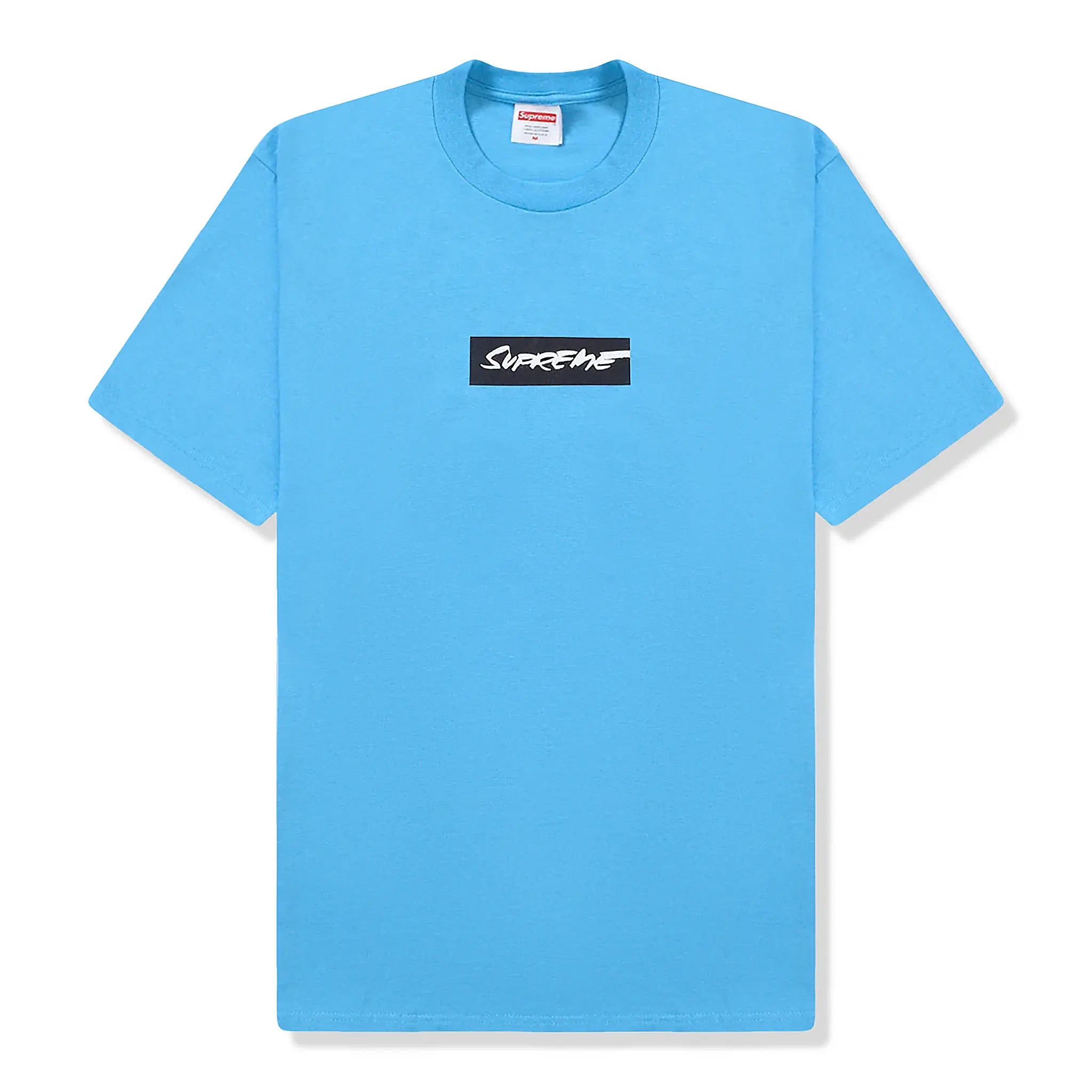 Supreme Box Logo T-Shirt - Bright Blue Color.