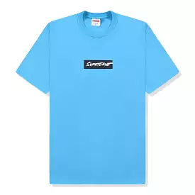 Supreme Box Logo T-Shirt - Bright Blue Color.