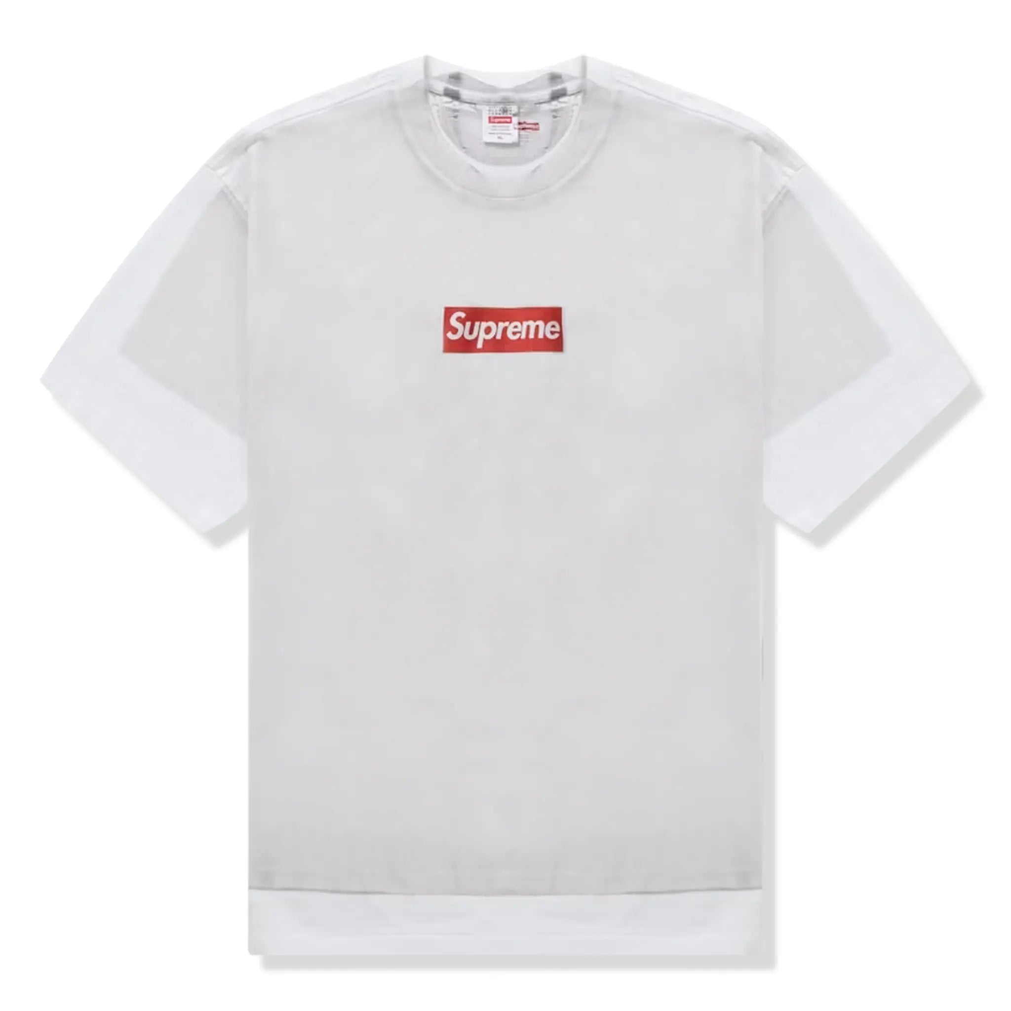 Supreme MM6 Maison Margiela Box Logo White T-Shirt.