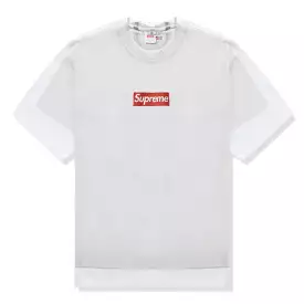 Supreme MM6 Maison Margiela Box Logo White T-Shirt.