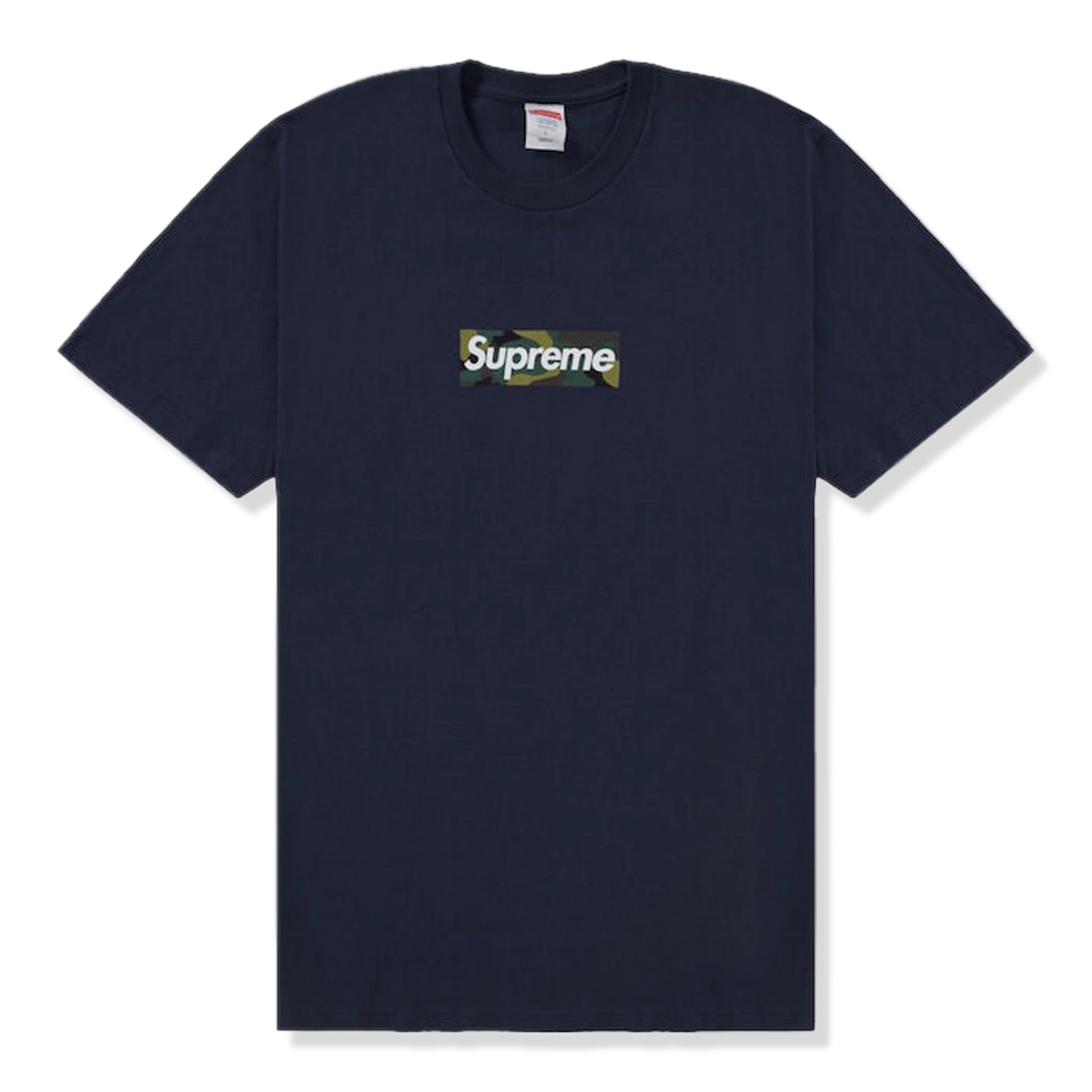 Supreme Navy Camo Box Logo T-Shirt