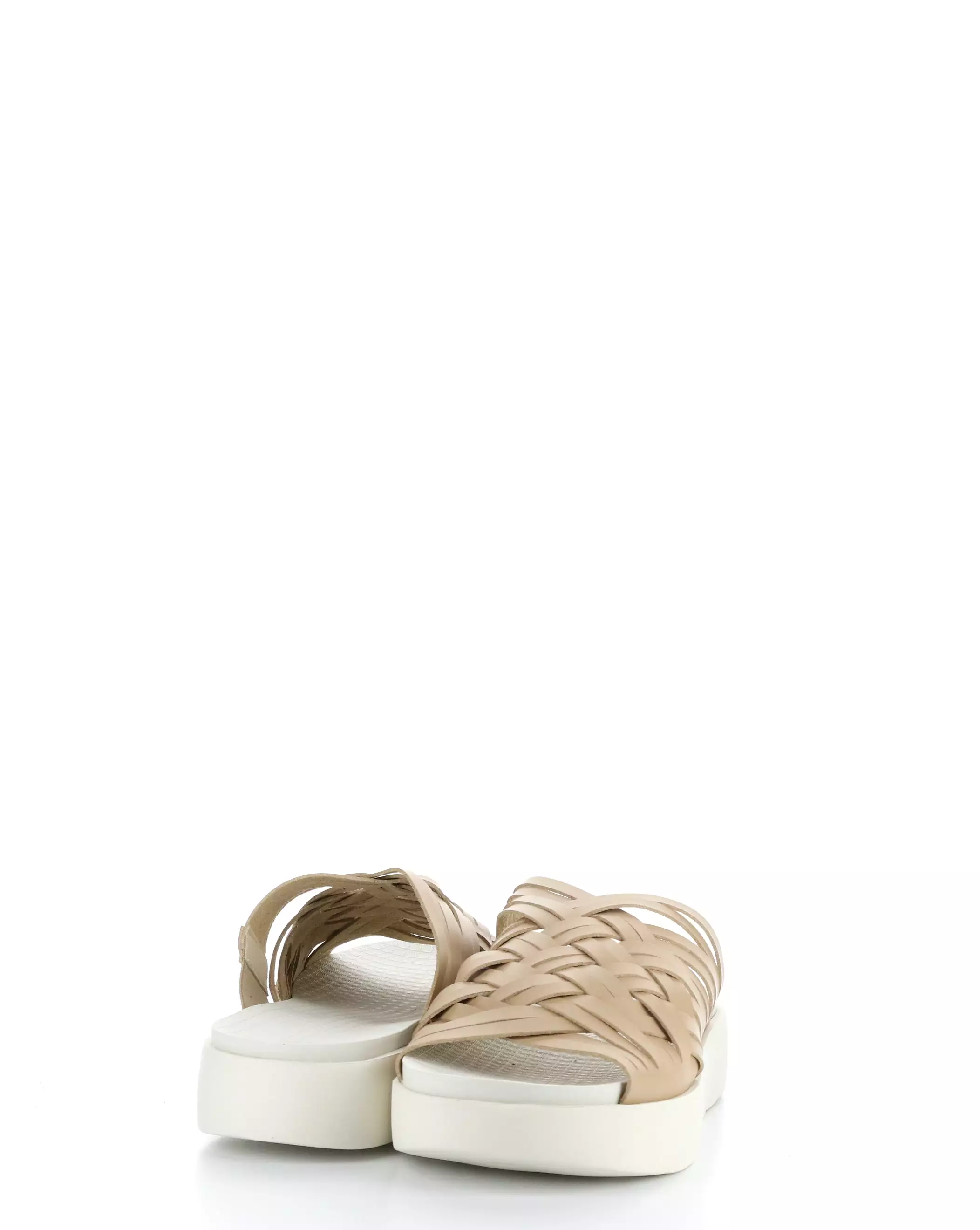 Tan Slip-on Sandals Rised