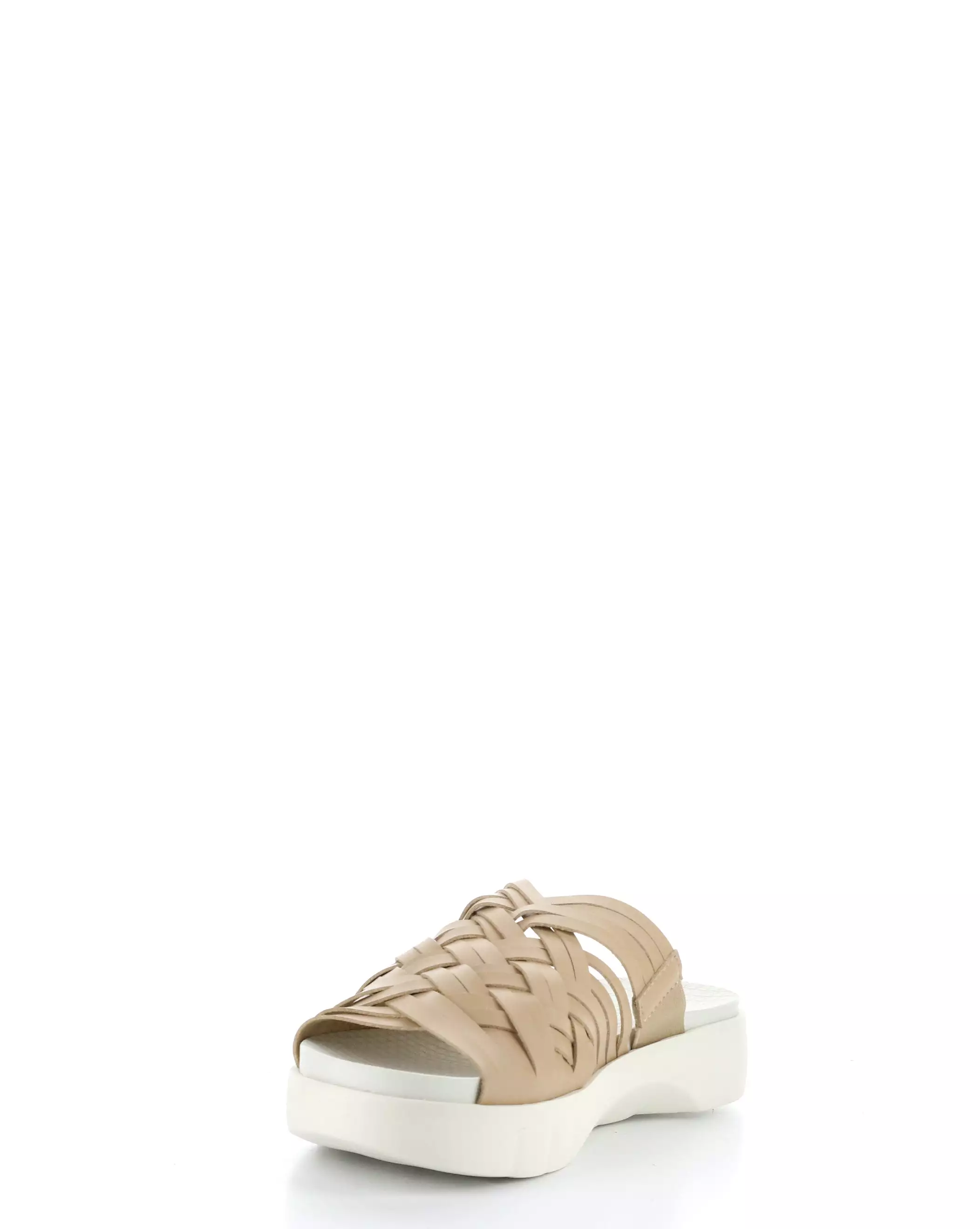 Tan Slip-on Sandals Rised