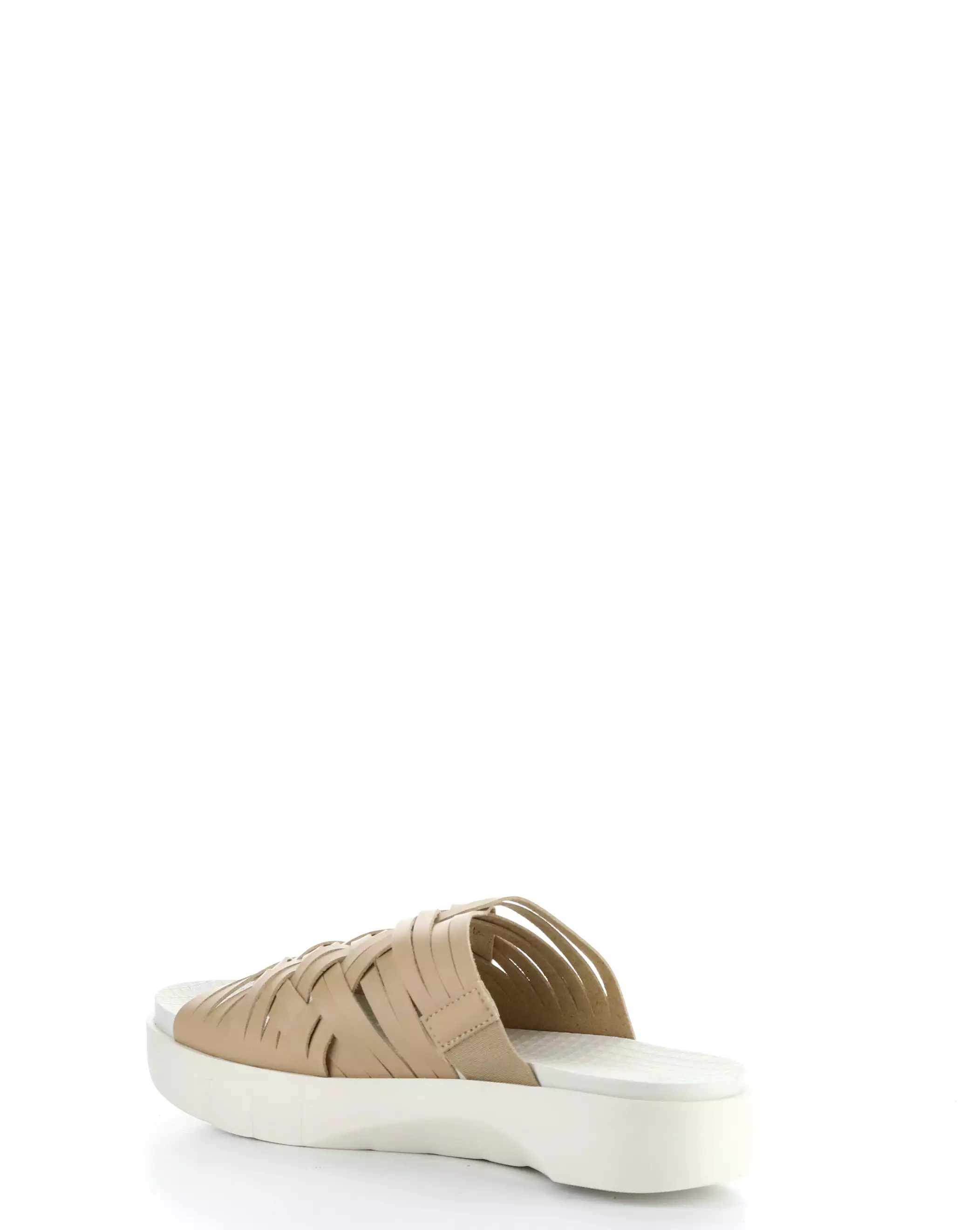 Tan Slip-on Sandals Rised