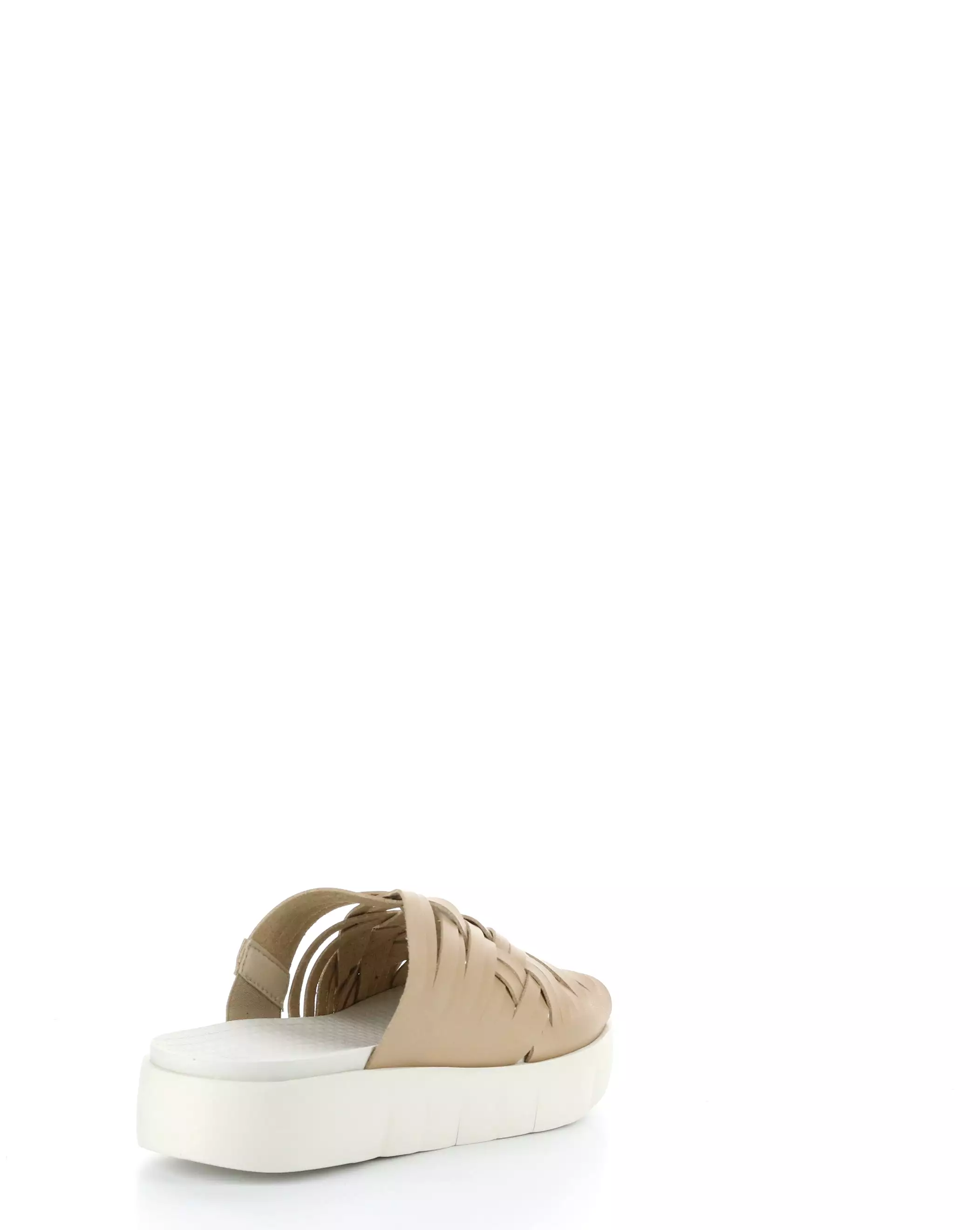 Tan Slip-on Sandals Rised