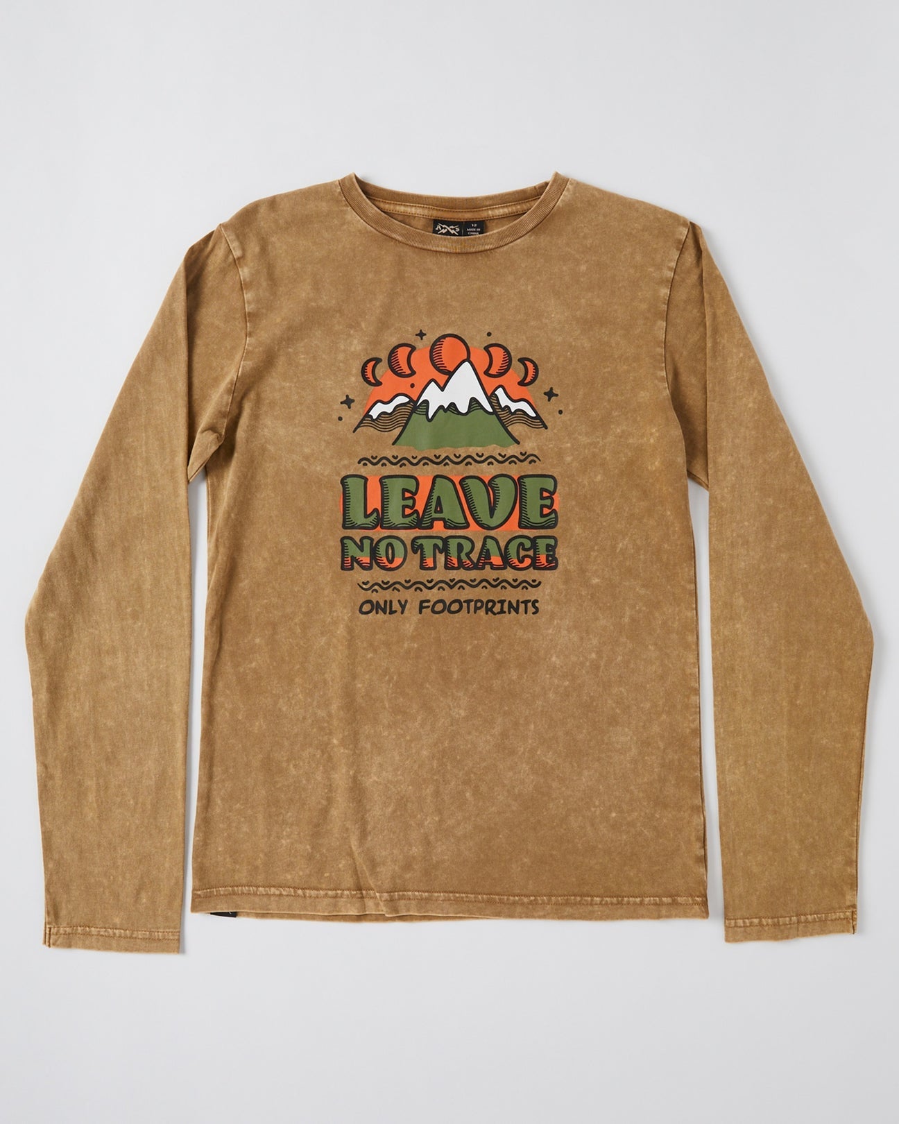 Teen Alphabet Soup LS Tan Tee Without Traces