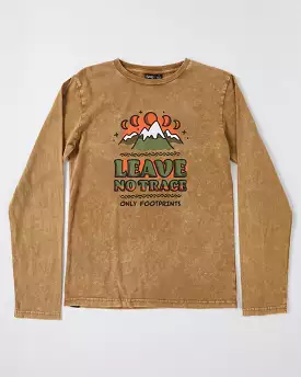 Teen Alphabet Soup LS Tan Tee Without Traces