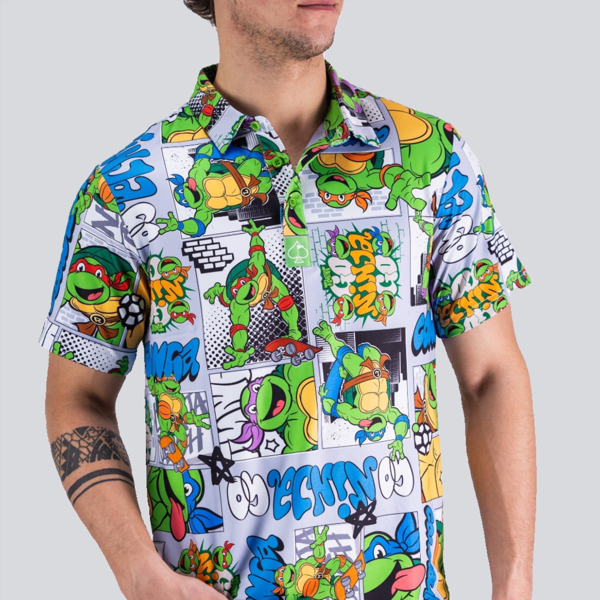 Teenage Mutant Ninja Turtles Comic Strip Polo-shirt