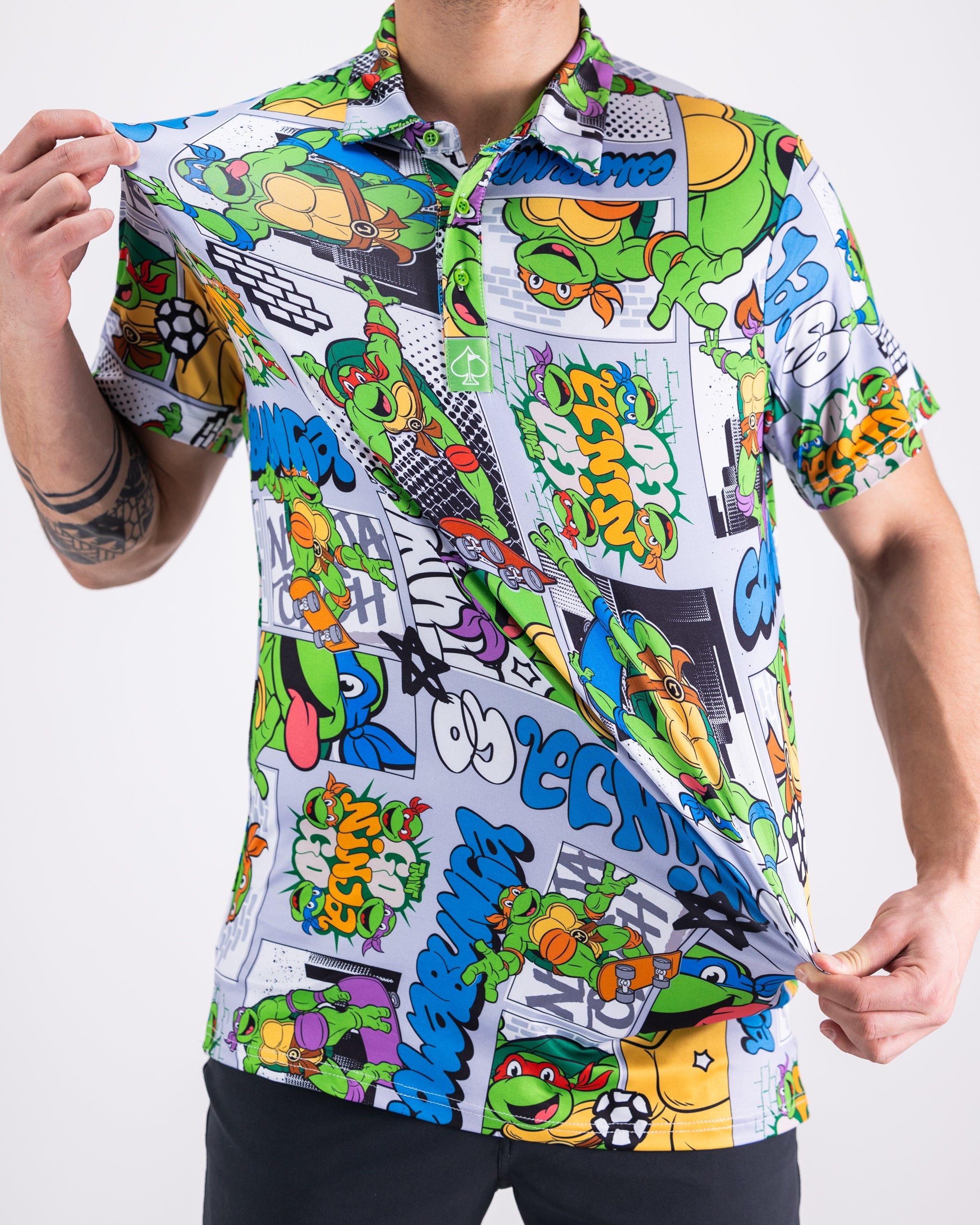 Teenage Mutant Ninja Turtles Comic Strip Polo-shirt