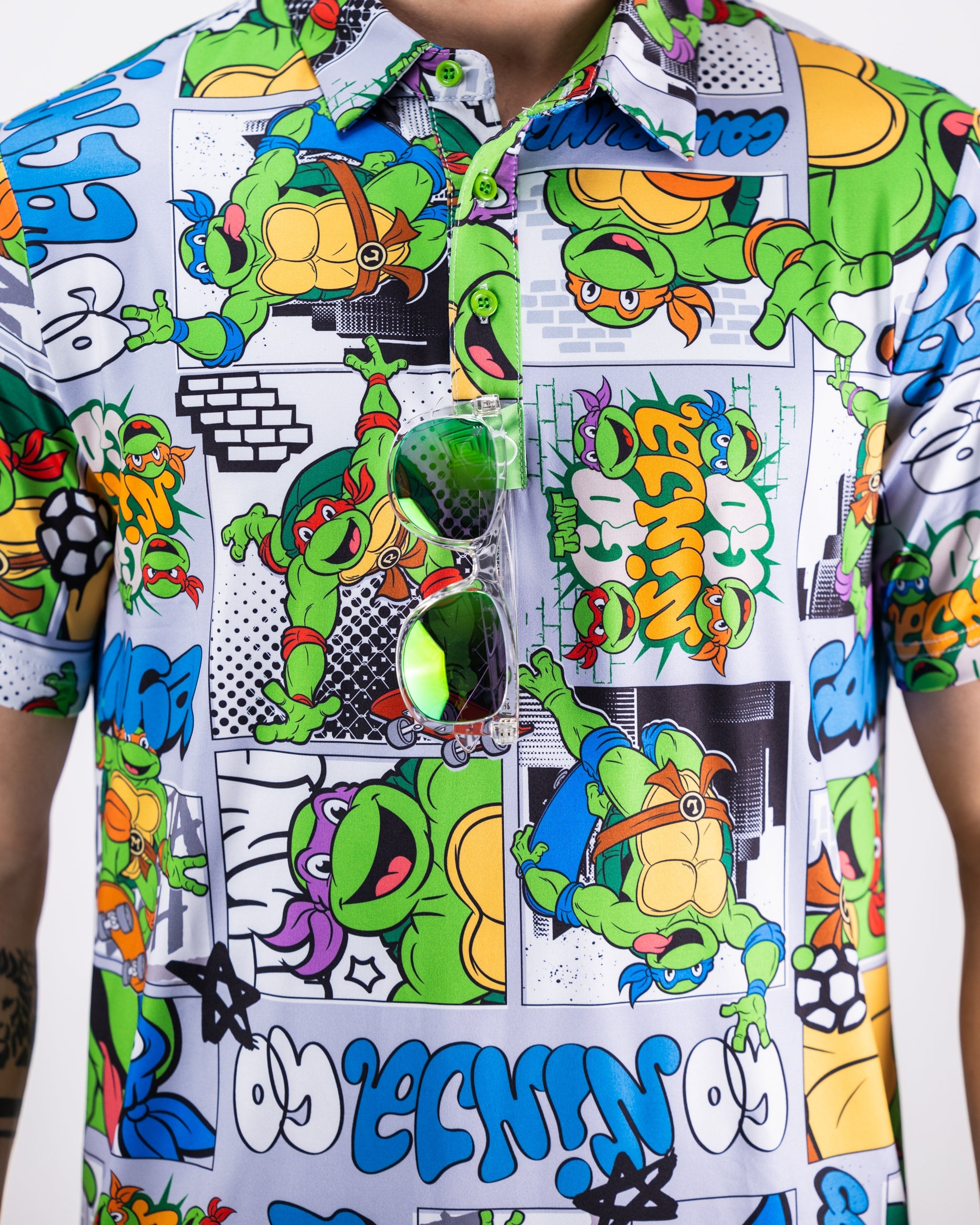 Teenage Mutant Ninja Turtles Comic Strip Polo-shirt