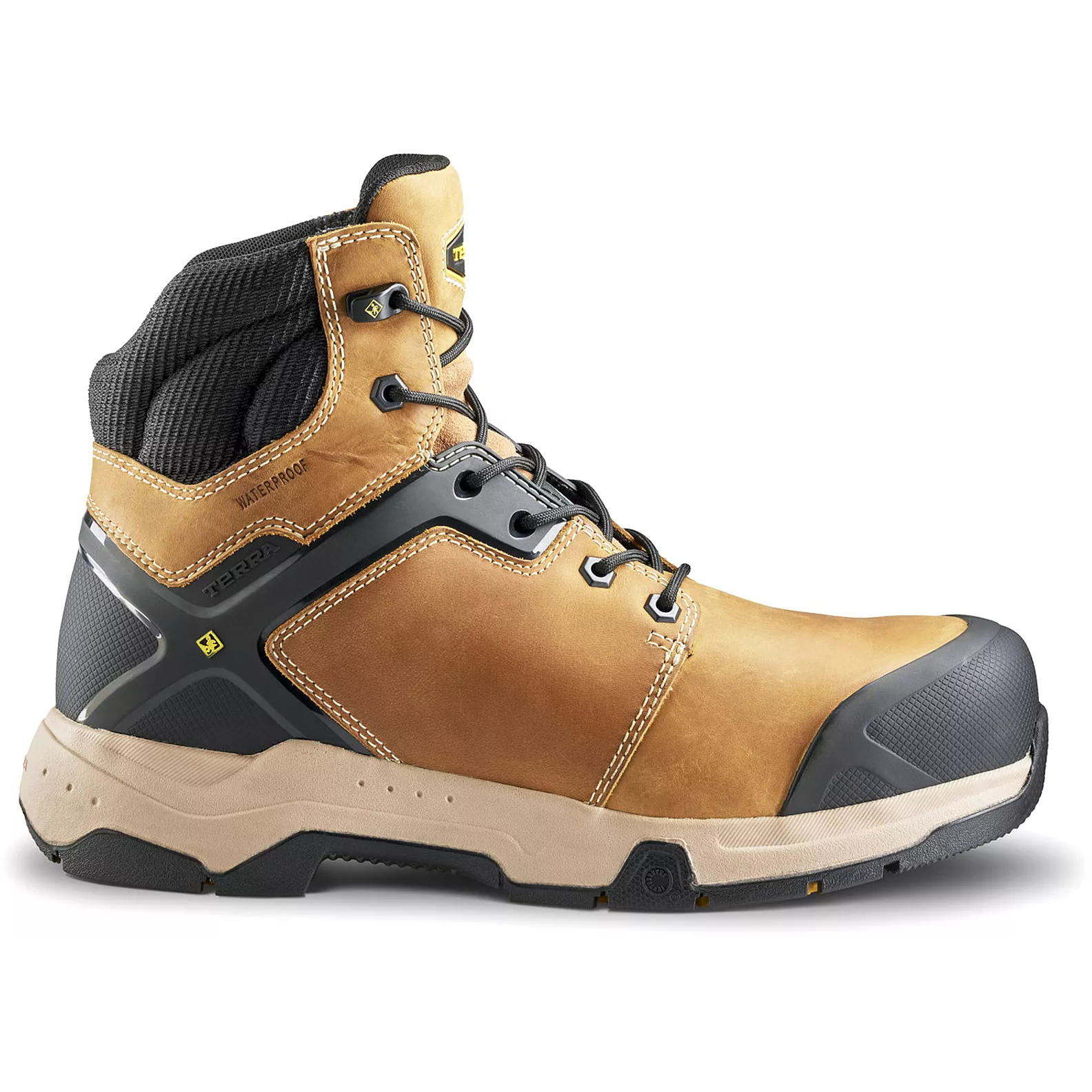 Terra Carbine 6 Composition Toe Waterproof Safety Work Boot - Wheat