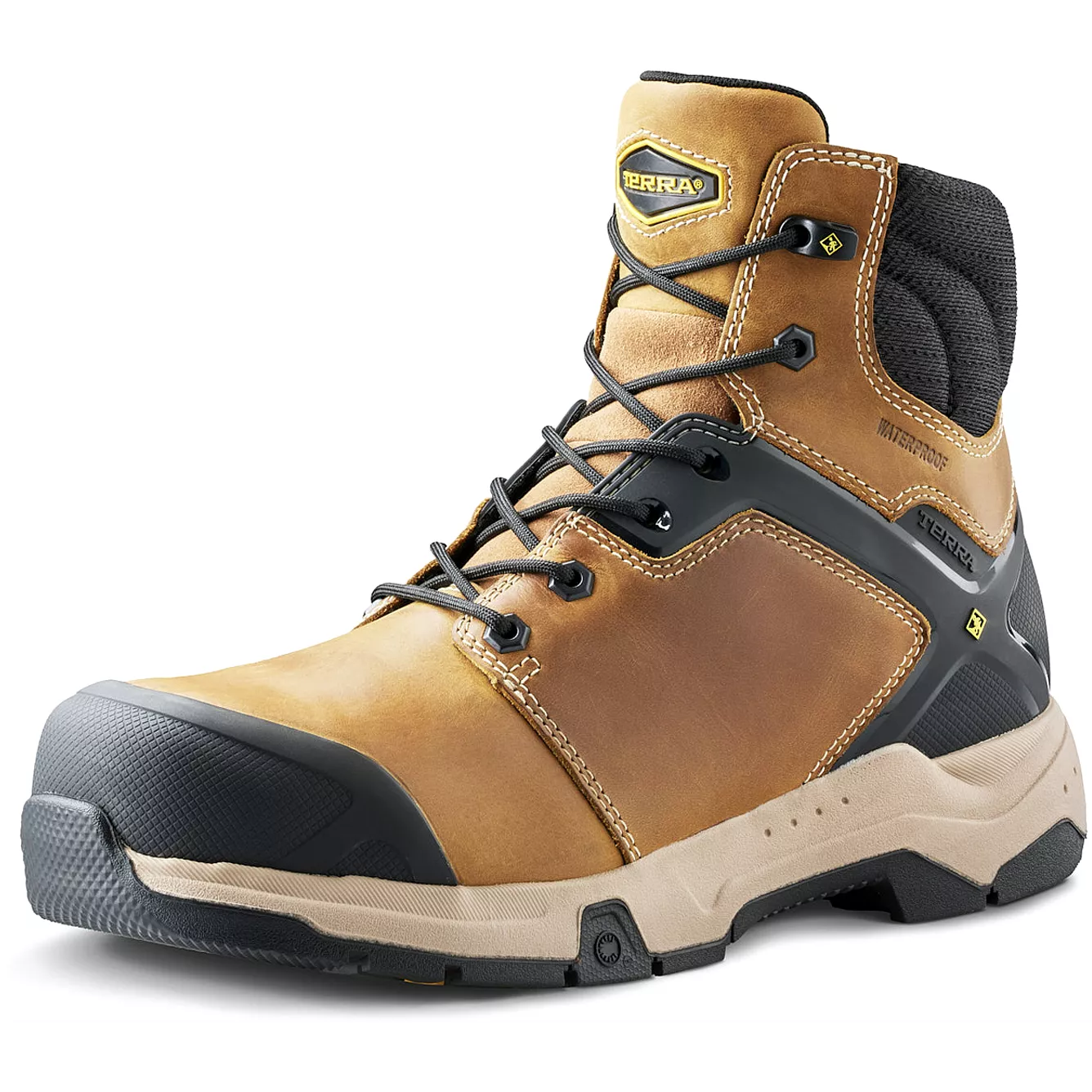 Terra Carbine 6 Composition Toe Waterproof Safety Work Boot - Wheat