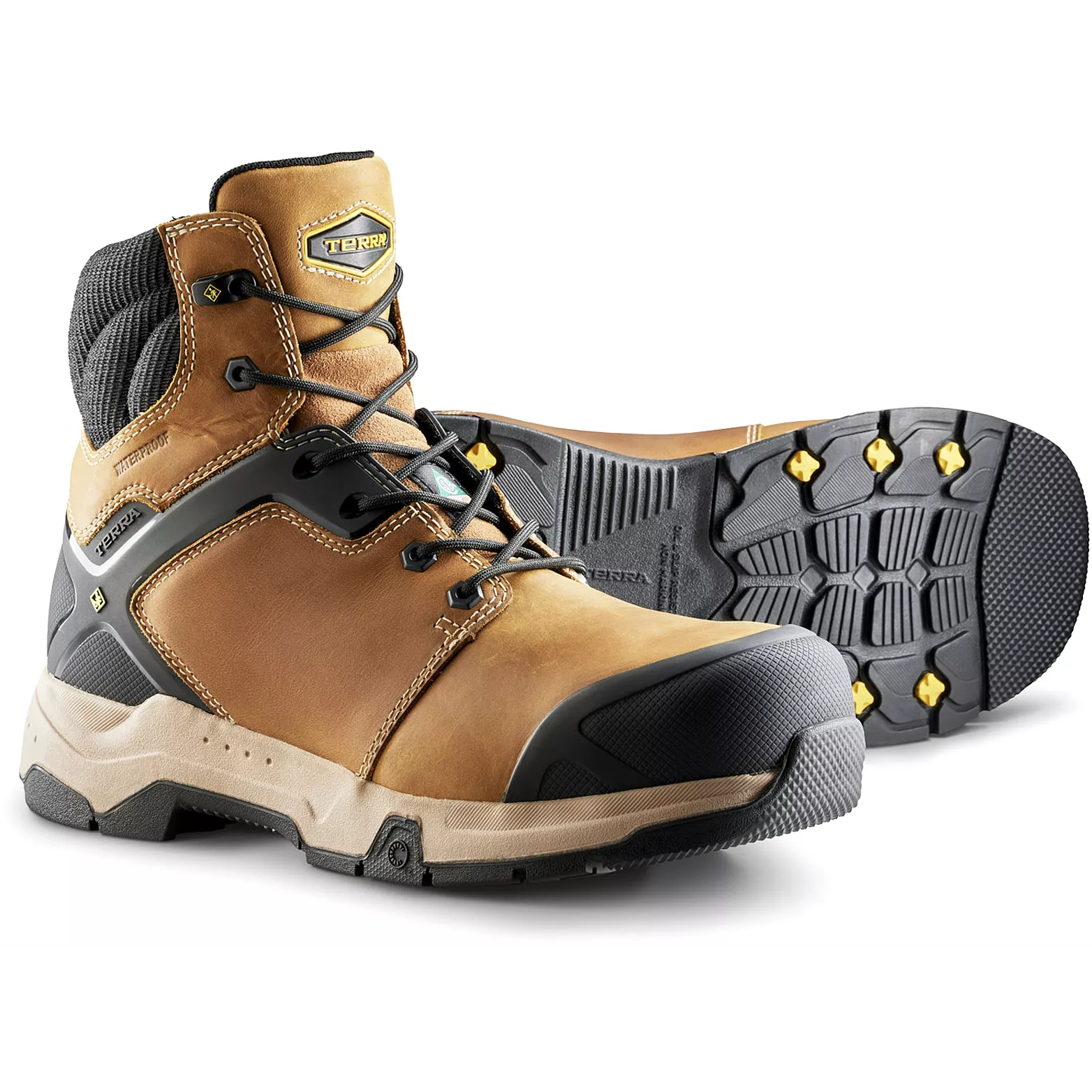 Terra Carbine 6 Composition Toe Waterproof Safety Work Boot - Wheat