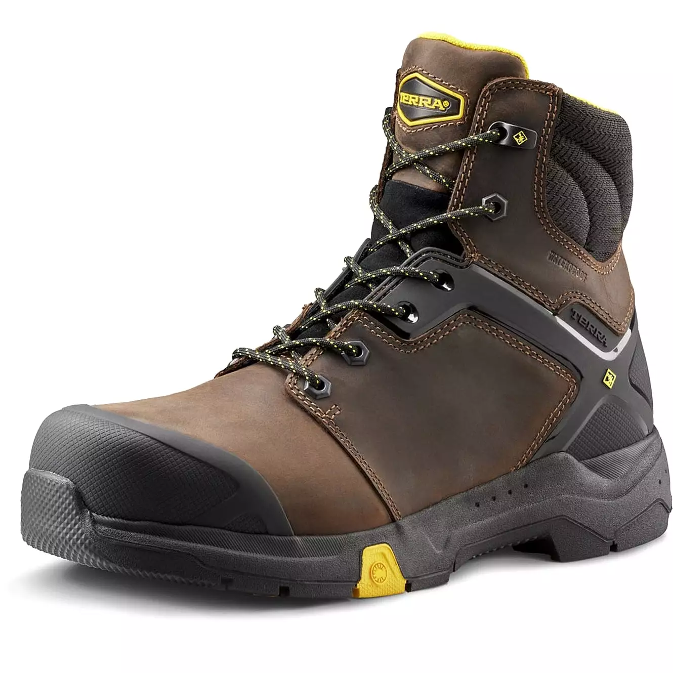 Terra Men's Carbine 6 Comp Toe Waterproof Brown Work Boot - 8395BN