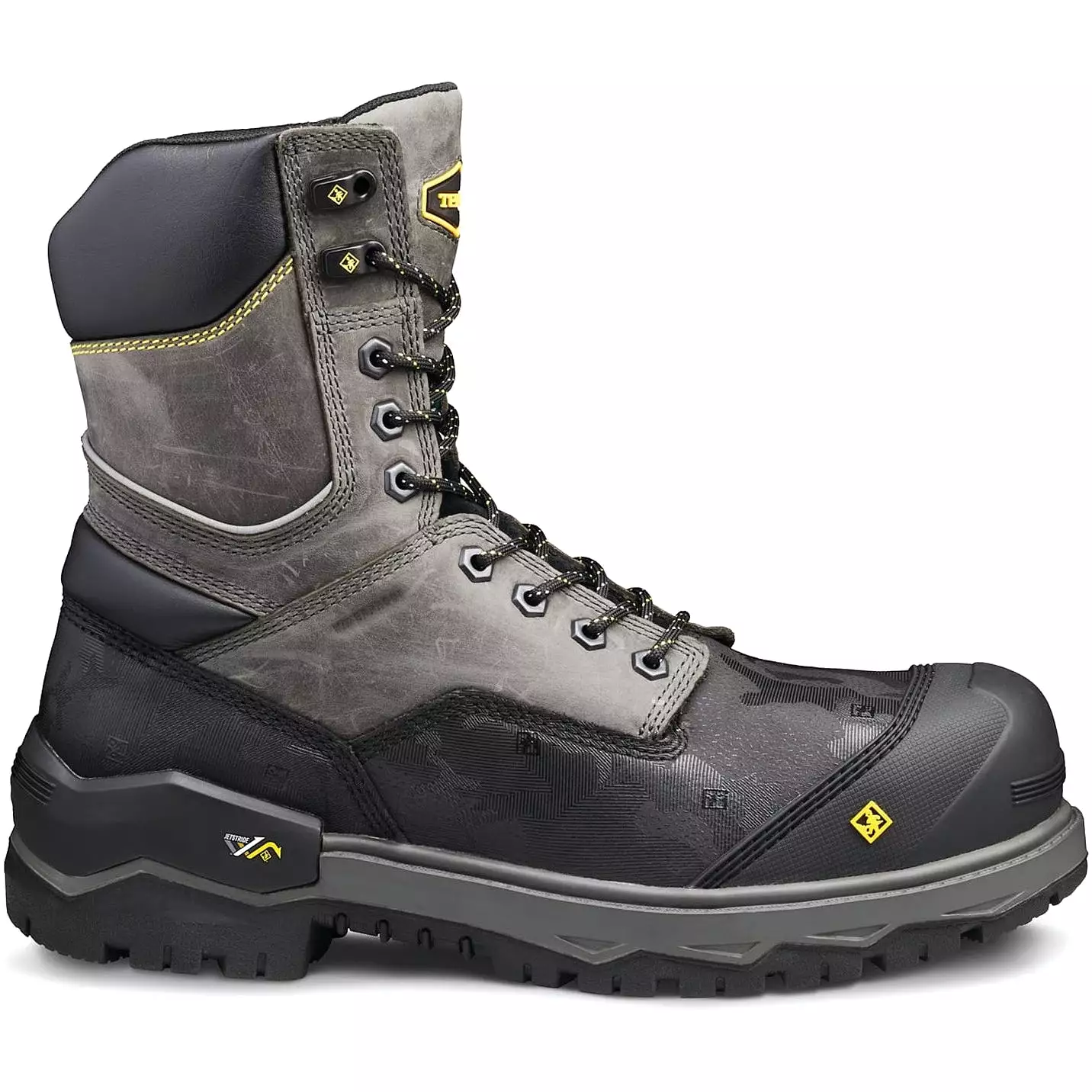 Terra Men's Gantry 8 Composite Toe Waterproof Safety Work Boot - Gray