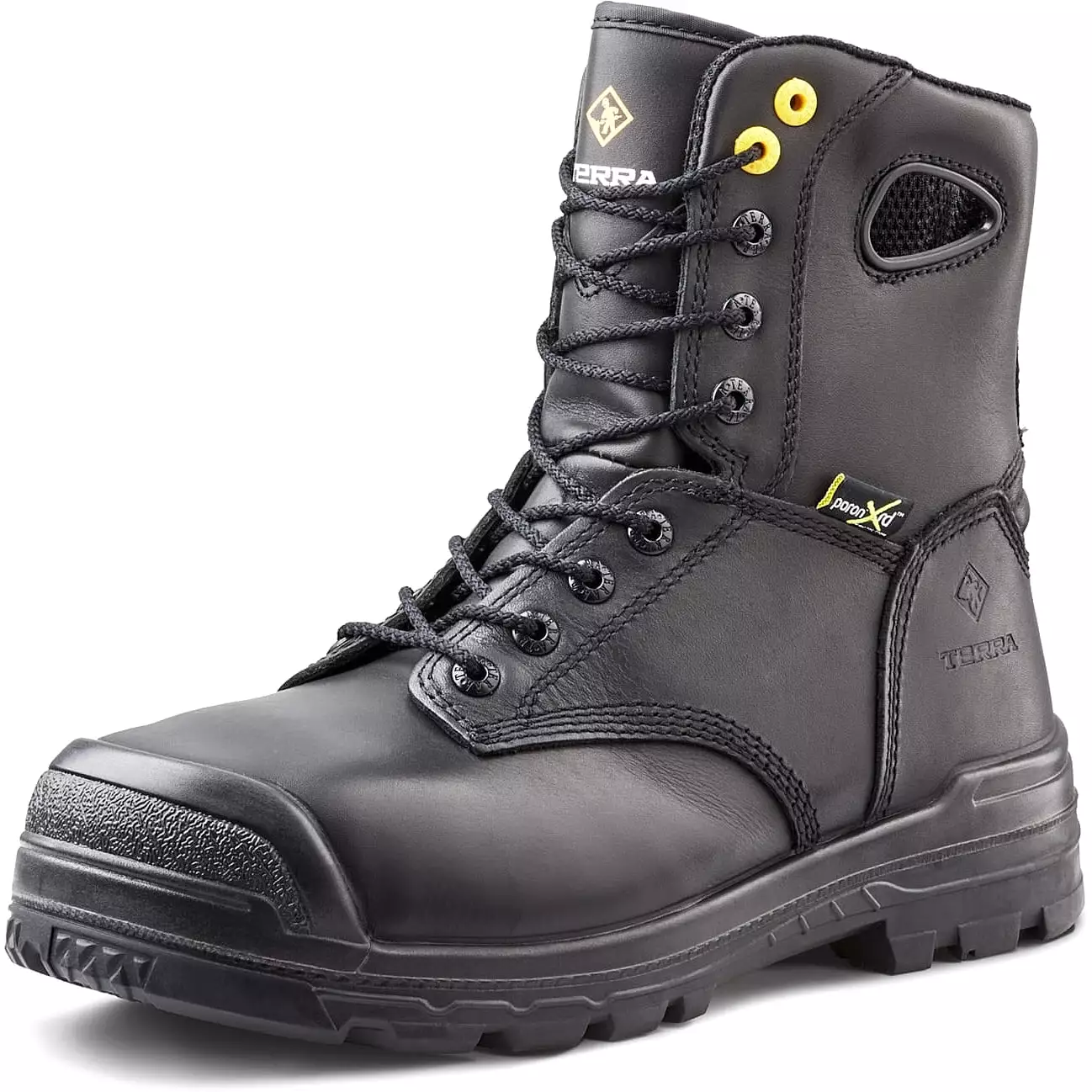 Terra Men's Paladin 8 Composite Toe Waterproof Met Guard Work Boot - Black