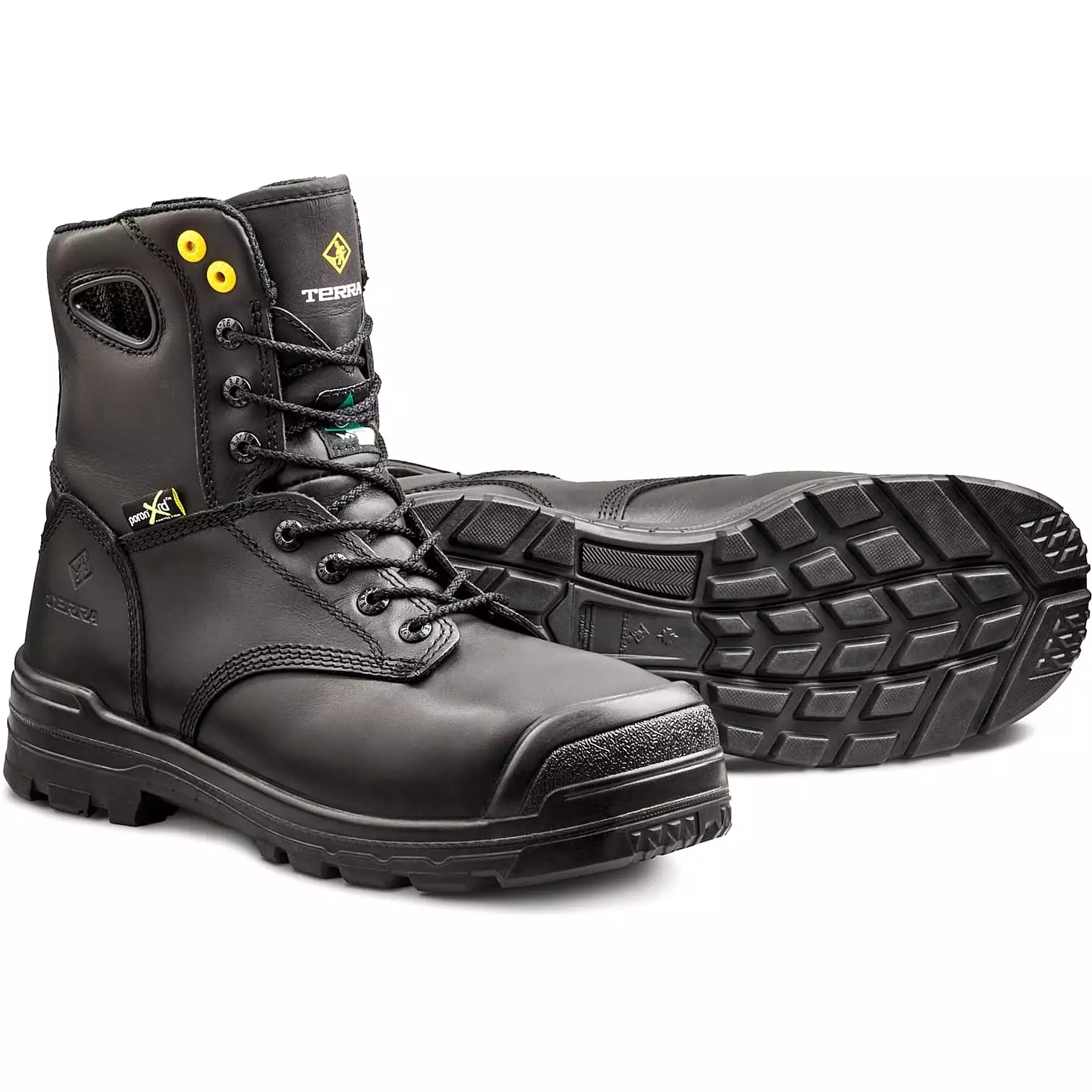 Terra Men's Paladin 8 Composite Toe Waterproof Met Guard Work Boot - Black