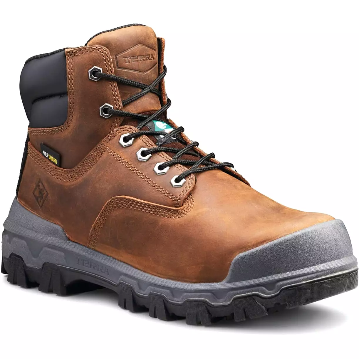 Terra Men's Sentry 2020 Work Boot - Brown, Waterproof, Comp Toe, R4NWBN