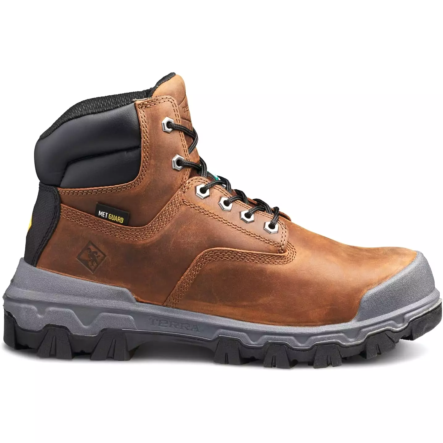 Terra Men's Sentry 2020 Work Boot - Brown, Waterproof, Comp Toe, R4NWBN