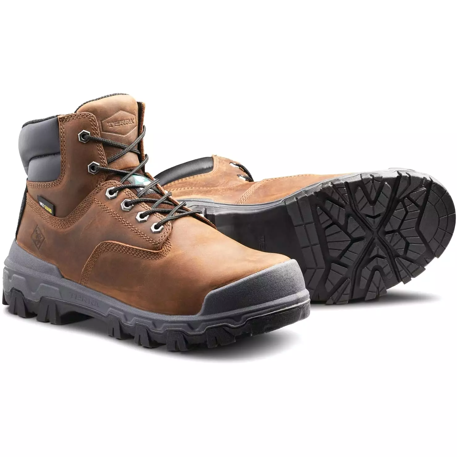 Terra Men's Sentry 2020 Work Boot - Brown, Waterproof, Comp Toe, R4NWBN