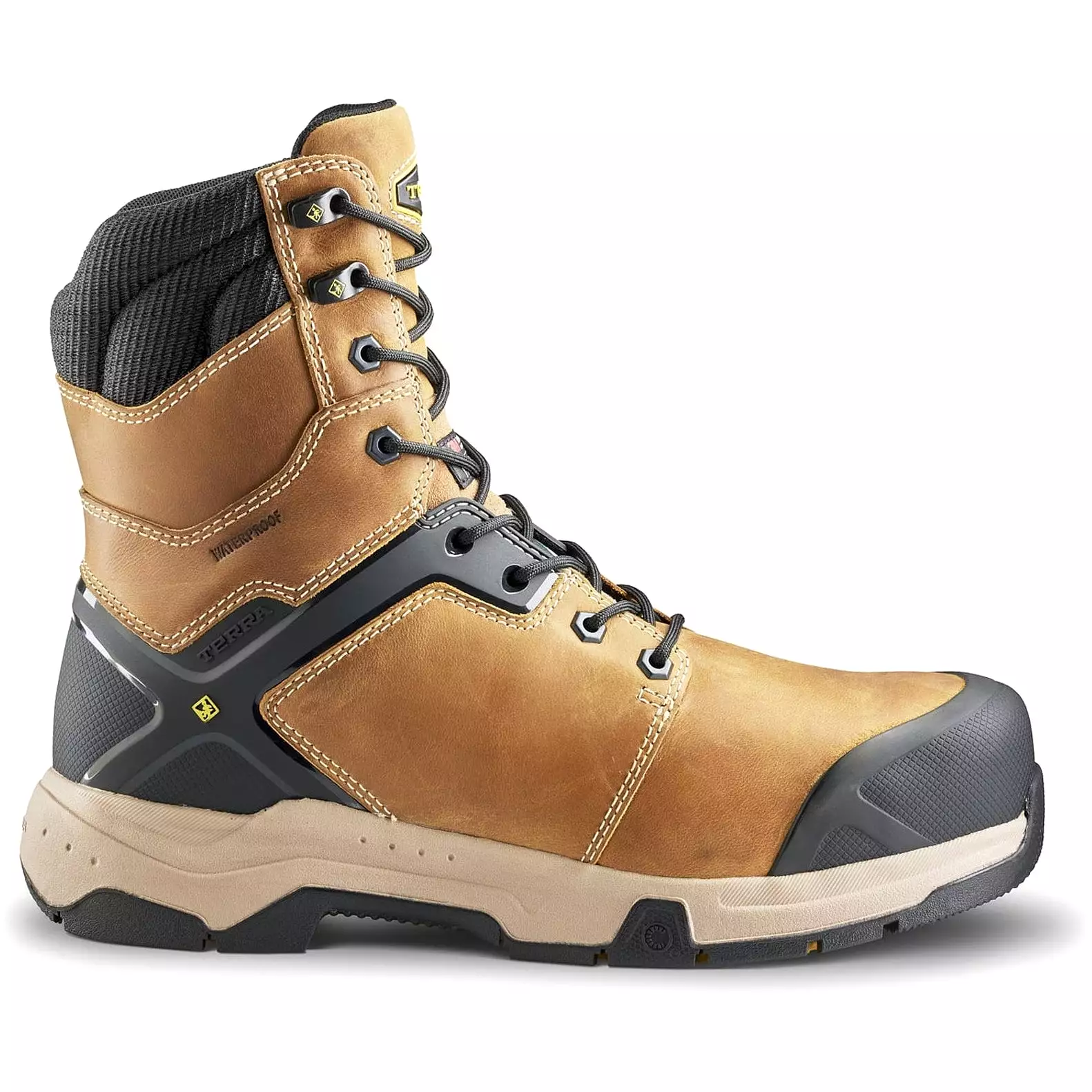 Terra Men's Wheat Carbine 8 Comp Toe WP Safety Work Boot