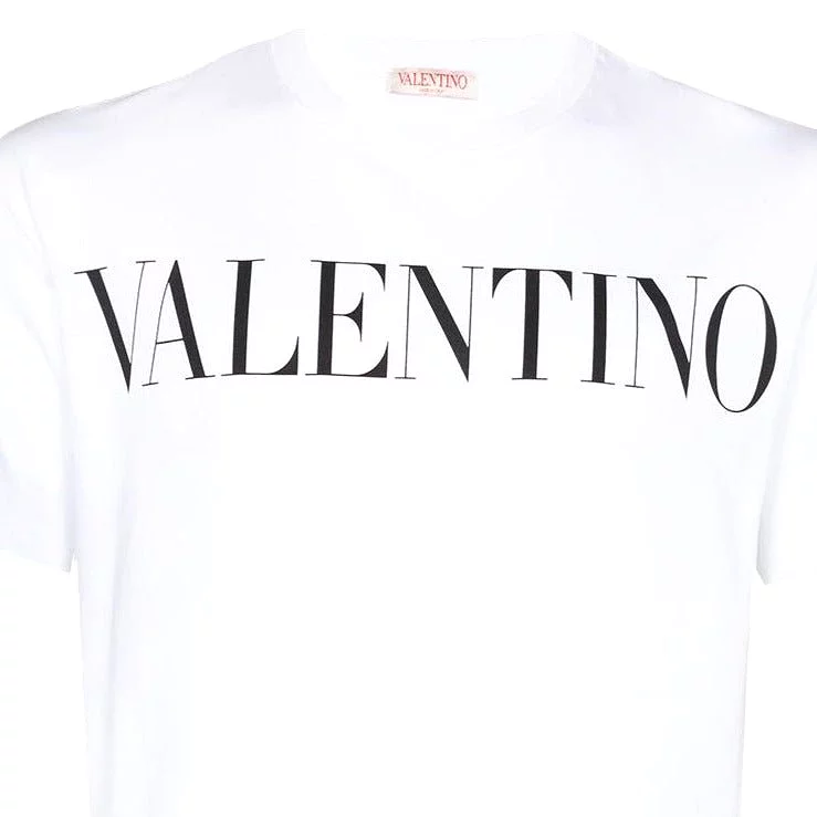 Valentino Black Logo Tee White