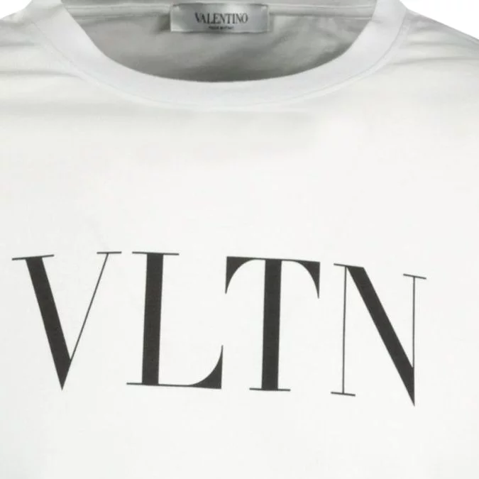 Valentino VLTN White T-Shirt with Chest Logo