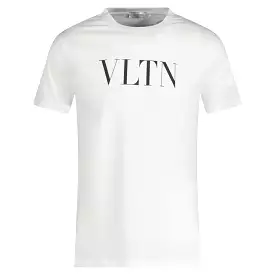 Valentino VLTN White T-Shirt with Chest Logo