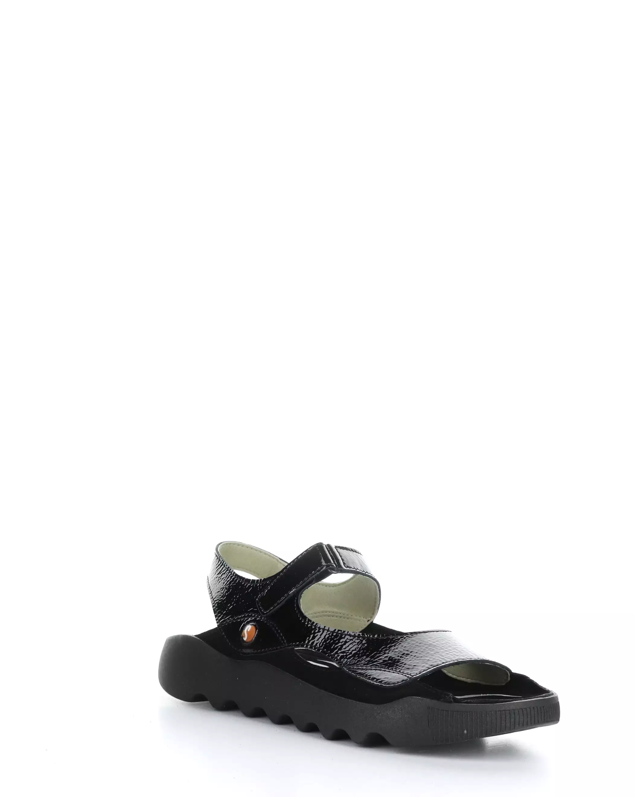 WEAL712SOF black sandals with Velcro closure.