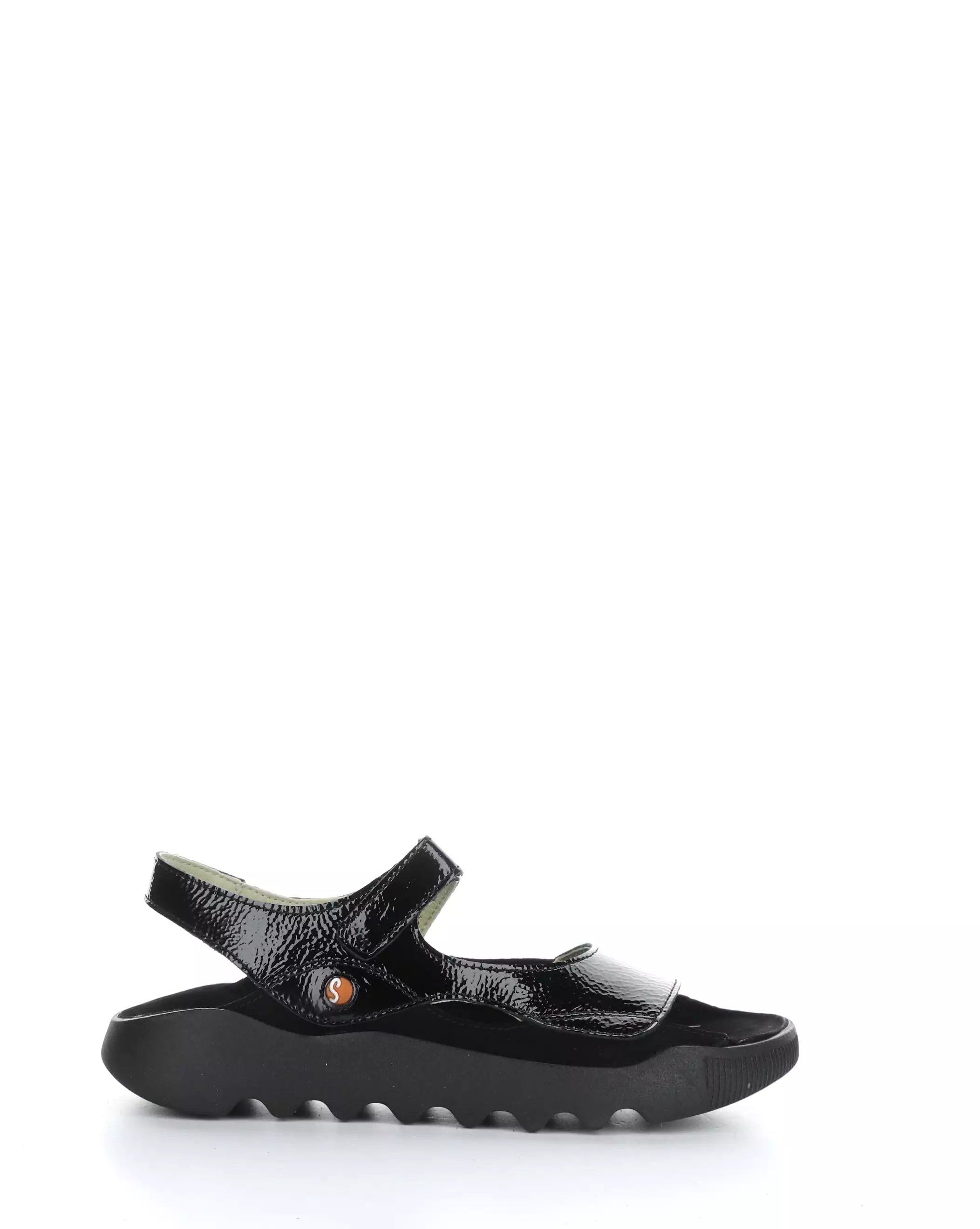 WEAL712SOF black sandals with Velcro closure.