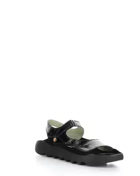 WEAL712SOF black sandals with Velcro closure.