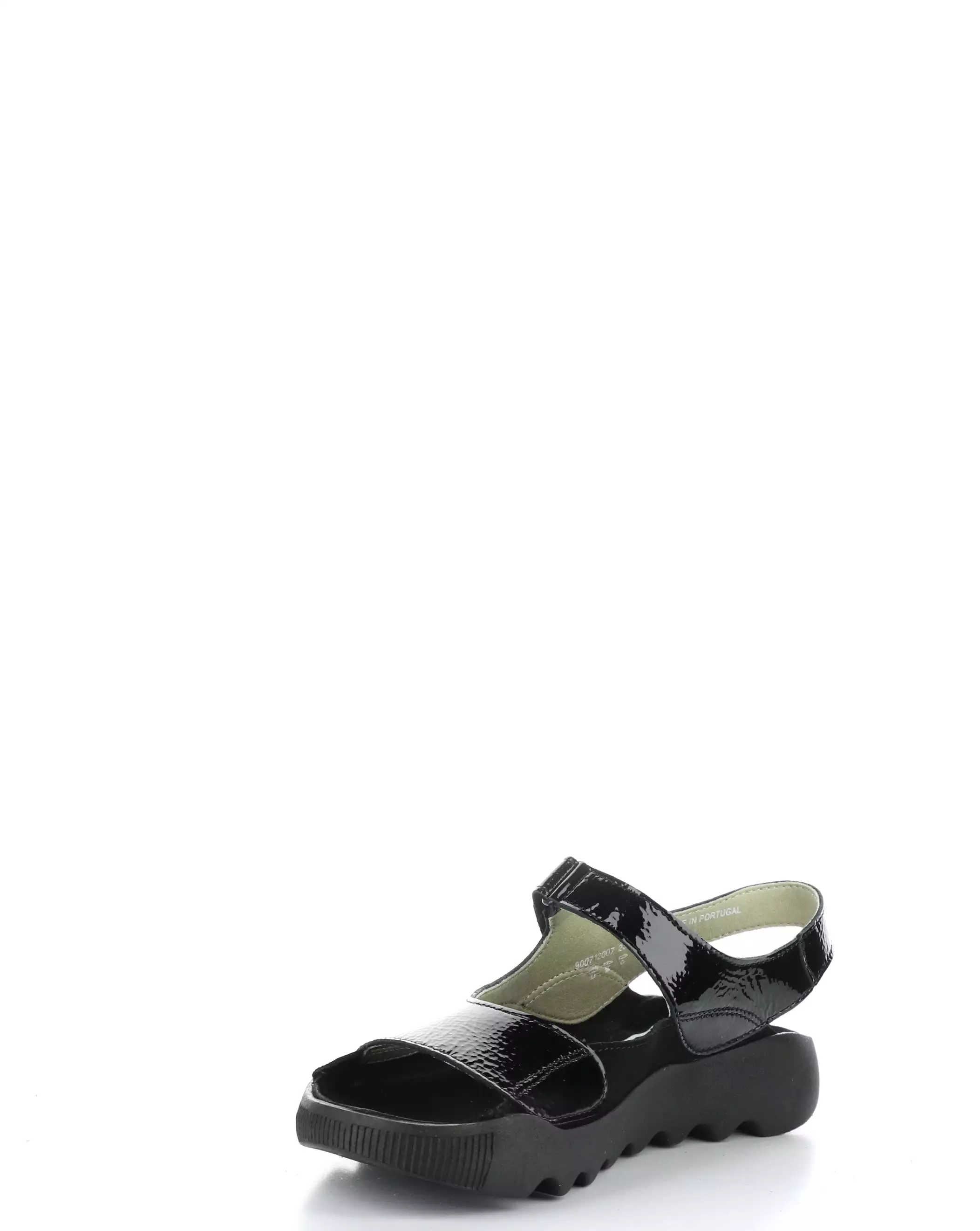 WEAL712SOF black sandals with Velcro closure.