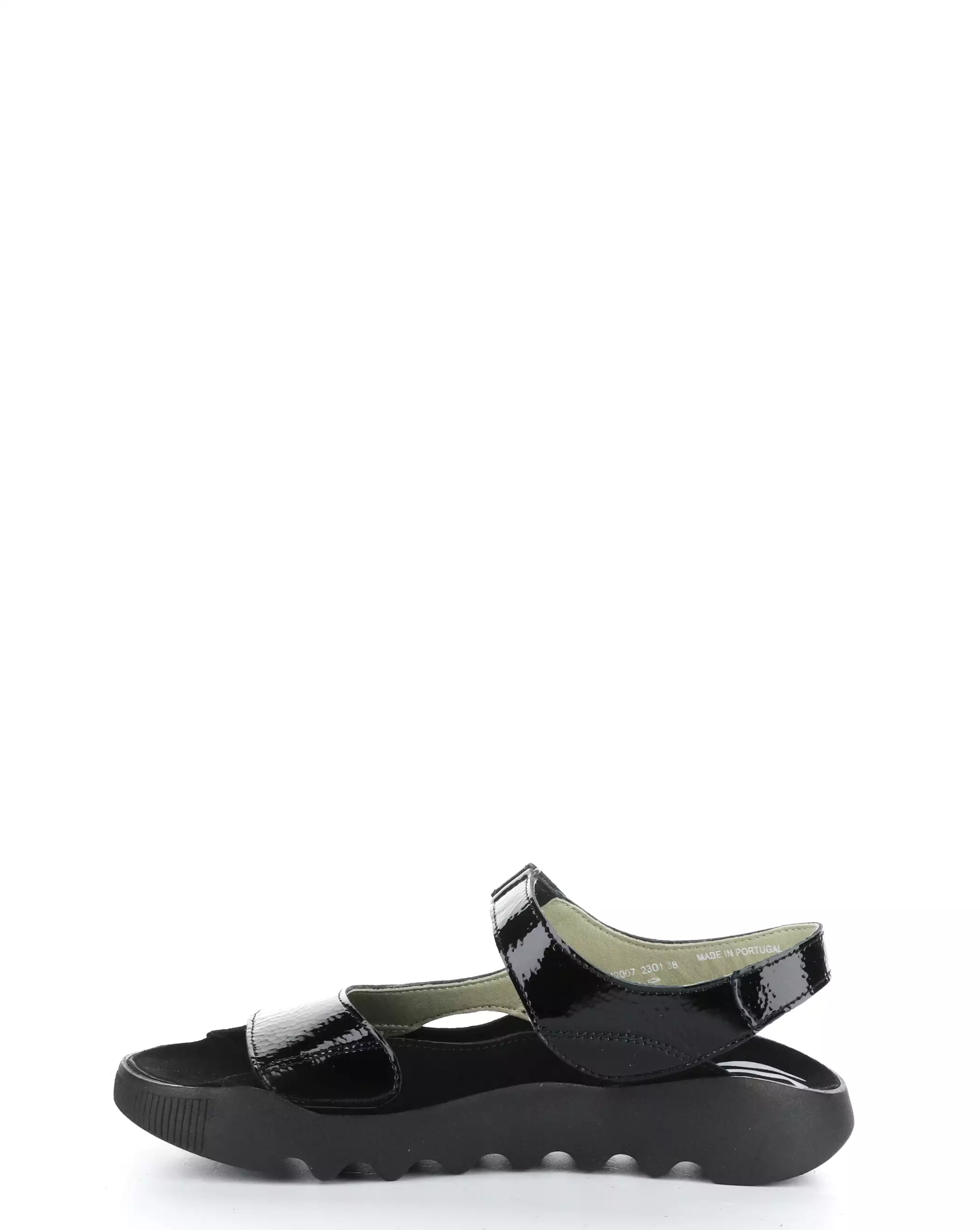 WEAL712SOF black sandals with Velcro closure.