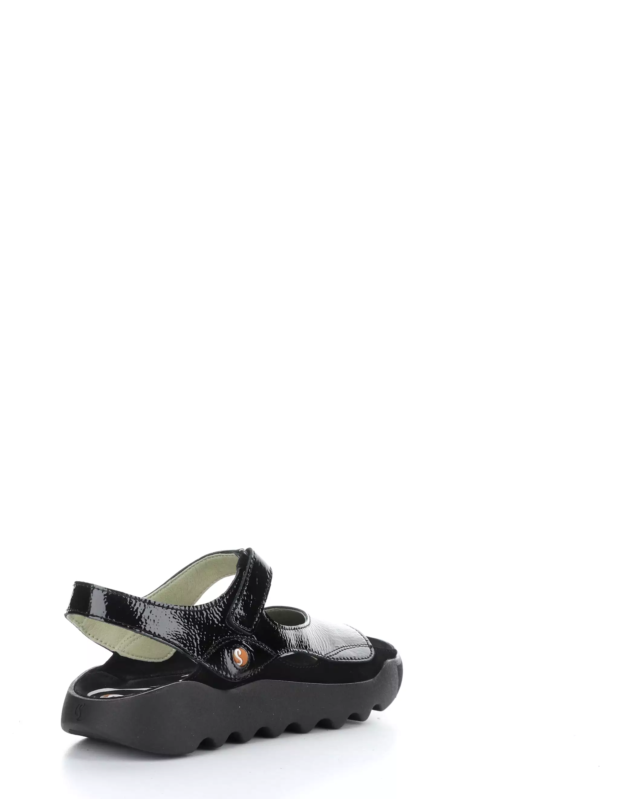 WEAL712SOF black sandals with Velcro closure.