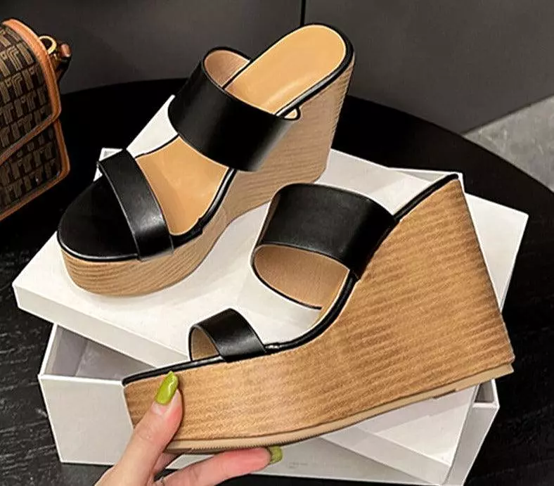 Wedge Sandal Peep Toe Shoes