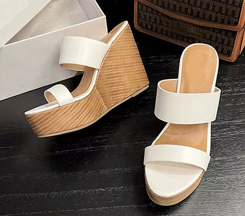 Wedge Sandal Peep Toe Shoes