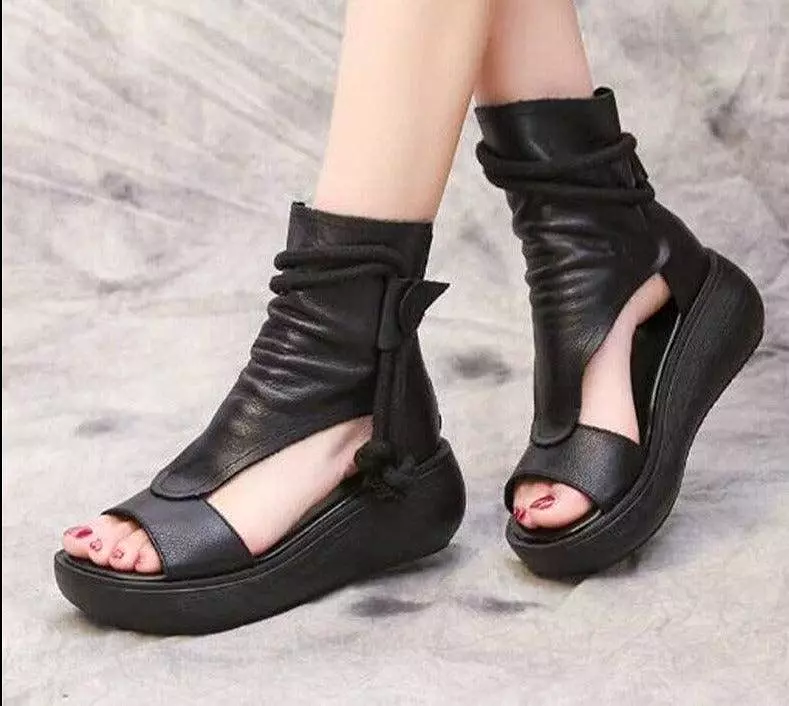 Wedge Sandals Shoes with Tassels