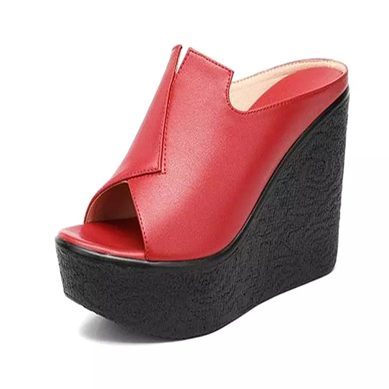 Wedge Sandals - Slip-on Heels